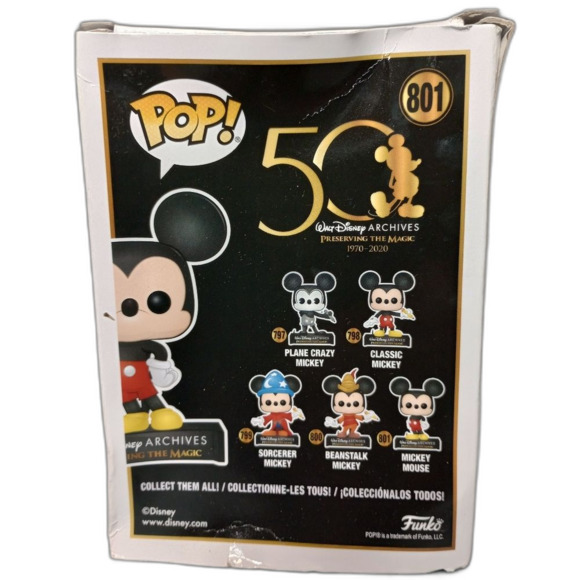 NEW Funko Pop! Disney: Mickey Mouse #801 Vinyl Figure - Picture 3 of 5